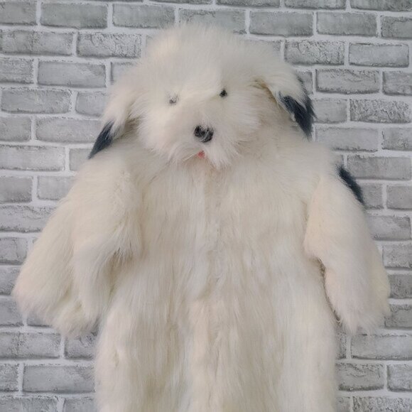 Vtg Warm Halloween Costume Shaggy Sheep Dog L 6-7 Plush Sheepdog Costco Dressup - Picture 2 of 9